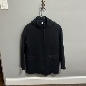 Throwback Lululemon jacket, black ponte fabric. Size 4